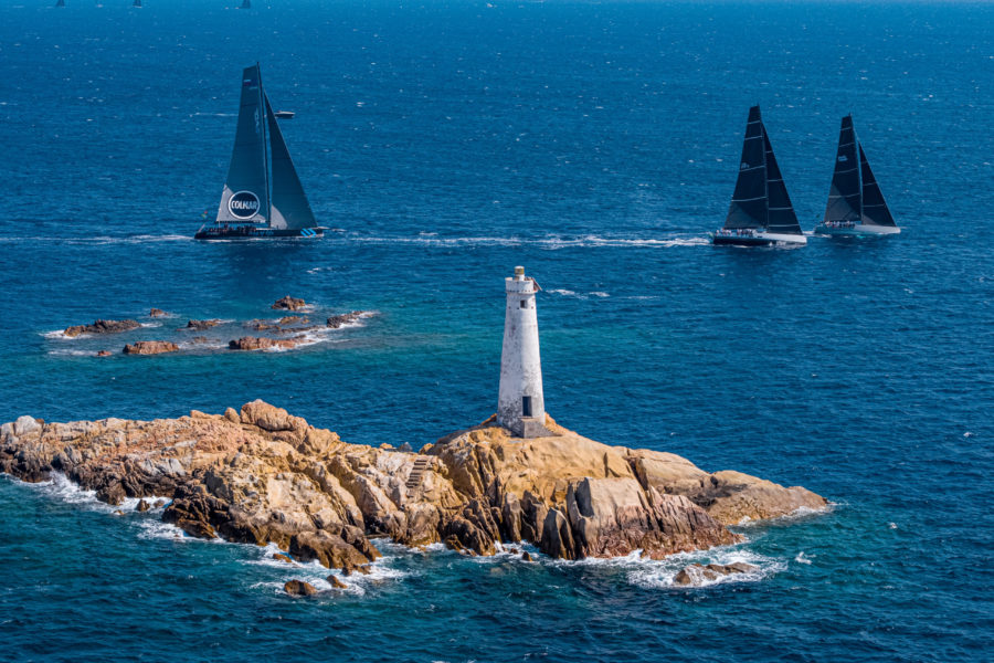 COSTA SMERALDA RIPRESE CON DRONE MAXI YACHT ROLEX CUP