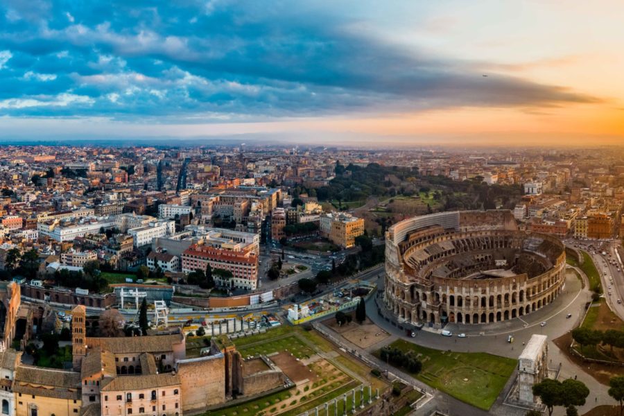 ROMA RIPRESE VIDEO CON DRONE